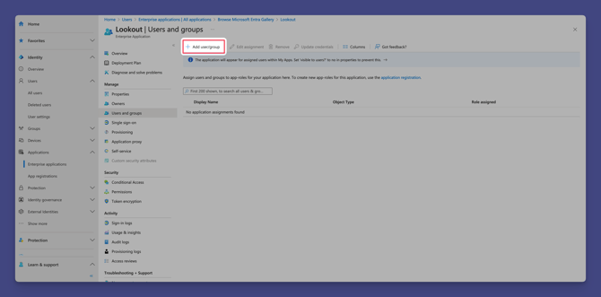 Assign users 1