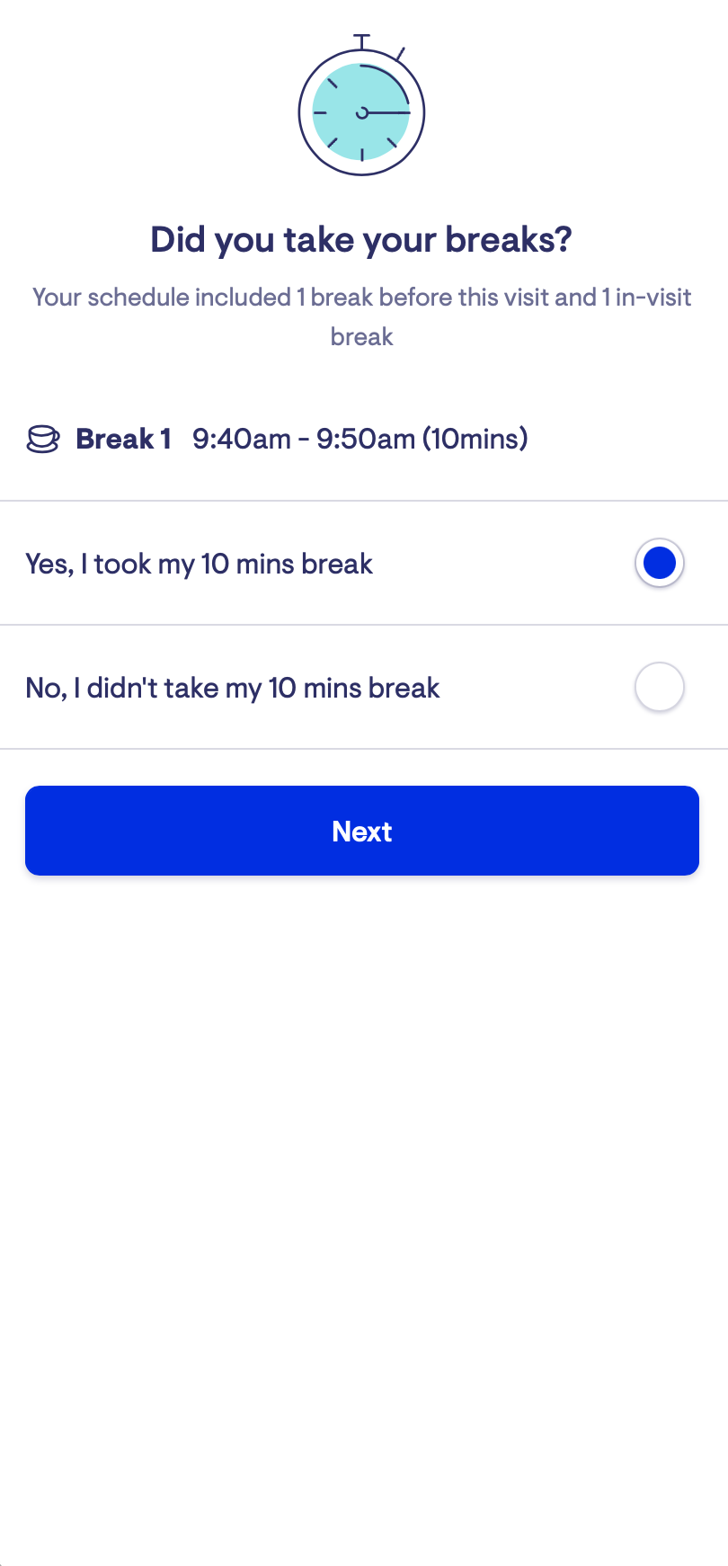 Shifts, Breaks, and Awards