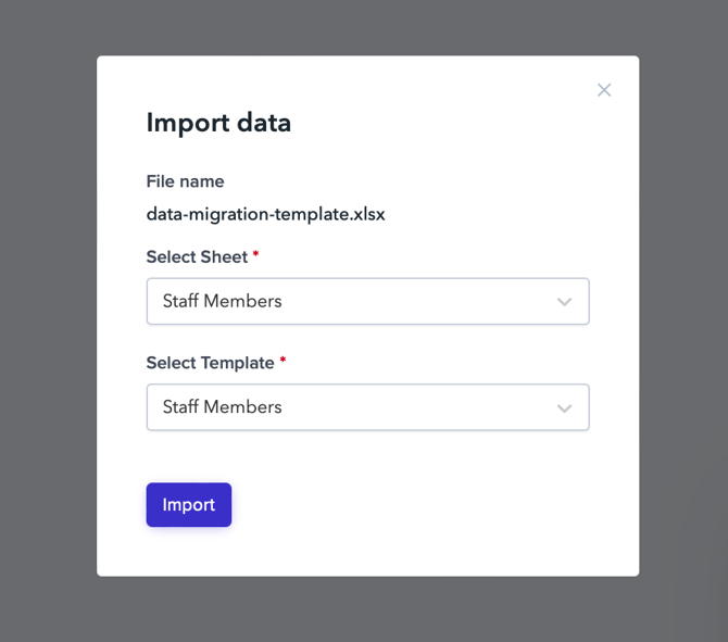 Import Staff Members