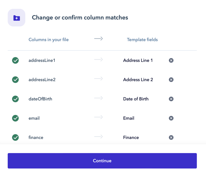 Confirm changes