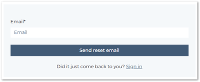 Enter your email address
