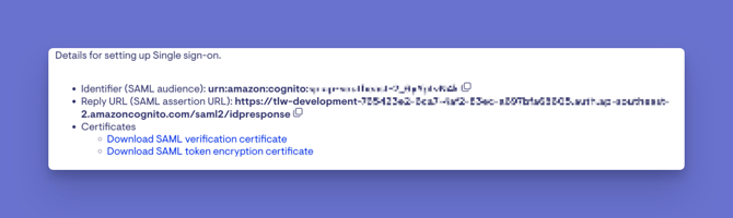 Lookout configure sso 4