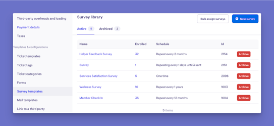 Survey Templates