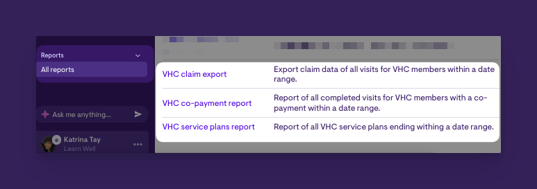 VHC - All reports