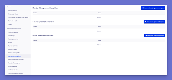 agreement templates