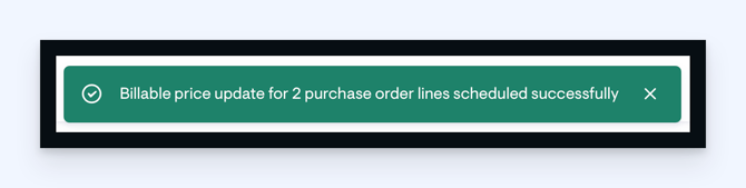 choose member sergice price - bulk edit saved green box