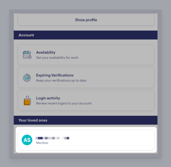click loved ones name