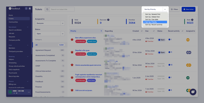 coloumn sort priority