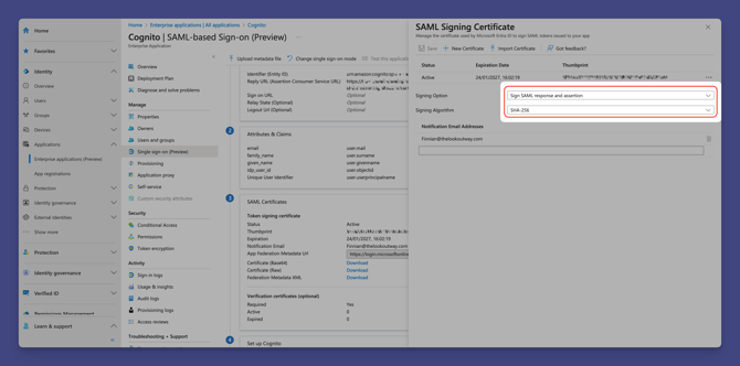 configure entra to sign tokens 2