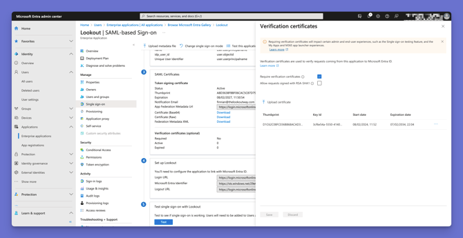 configure entra to verify 2