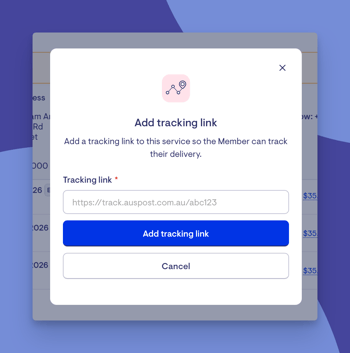 connected and pos - add tracking link