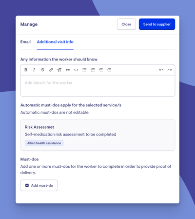 connected and pos - manage and must dos