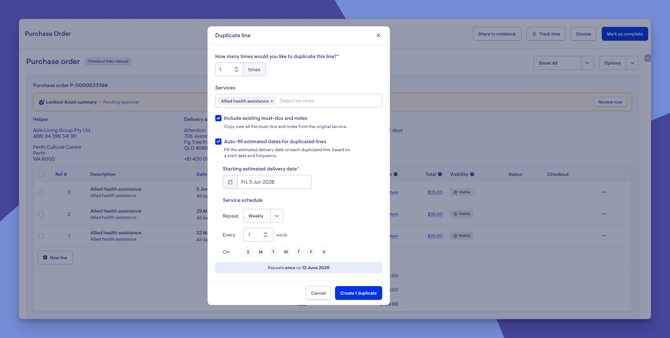 connected and pos -duplocate line
