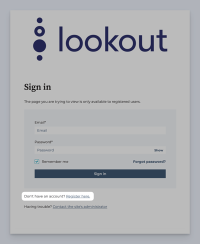 customer portal log in
