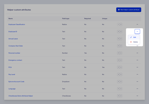 edit existing attribute