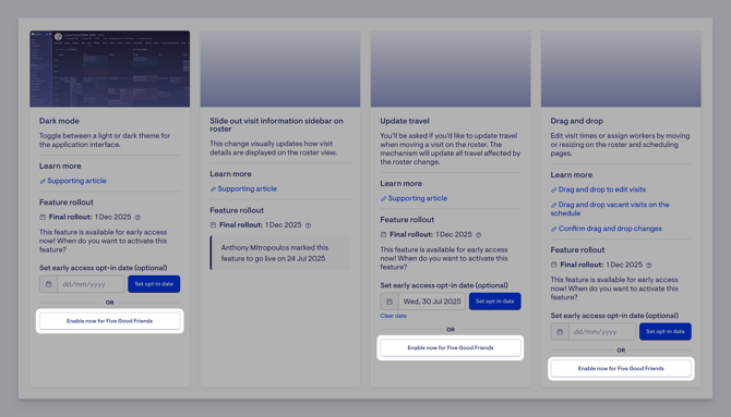 enable now buttons