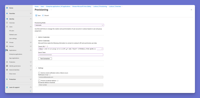 enable provisioning - legacy experience 2