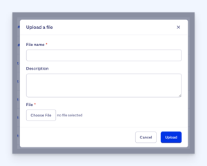 files - upload a file