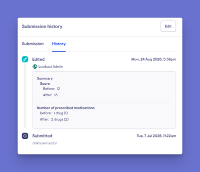 form submission history