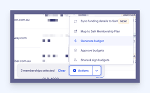 generate budgets