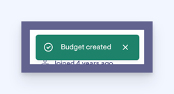 green budget created box