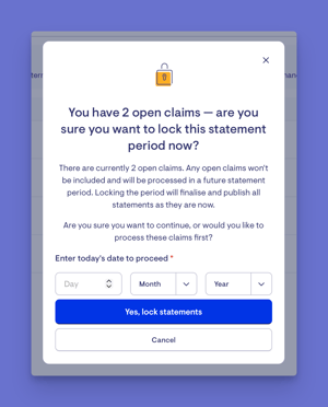 lock period popup
