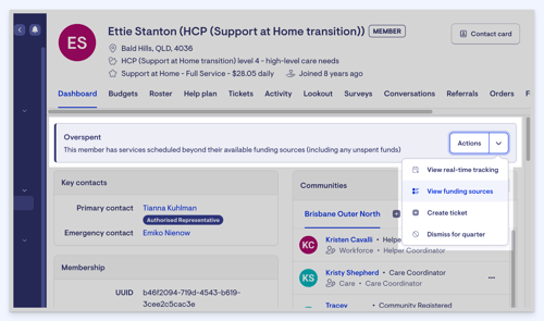 membership dashboard banner