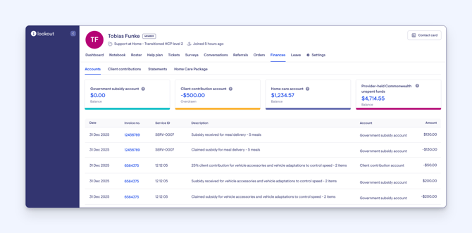 new account transitioned