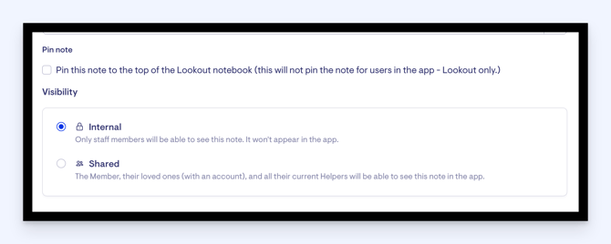 notebook - pin and share