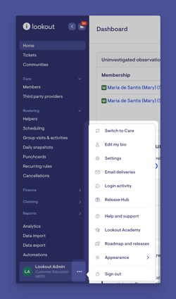 overflow menu