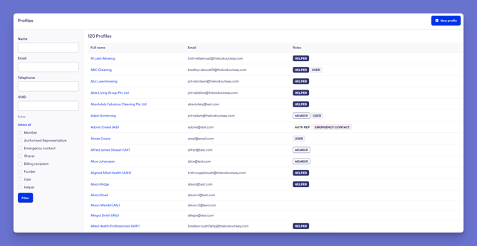 profile search