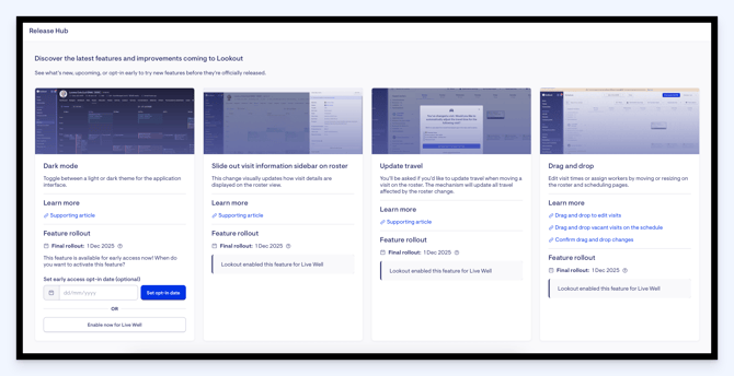 release hub dashboard