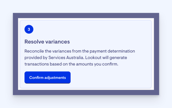 resolve variances steo 3
