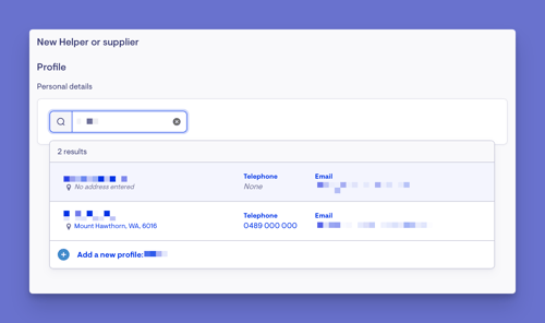 search for helper