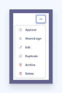 service plan edit options