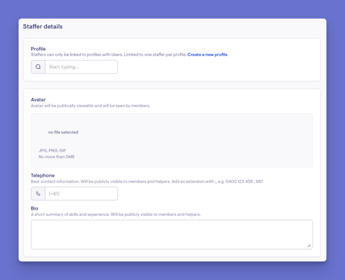 staffer details