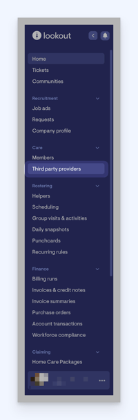 supplier and serivice - 3rd party providers
