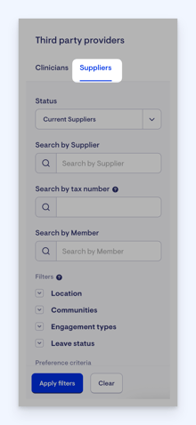 supplier and serivice - suppliers