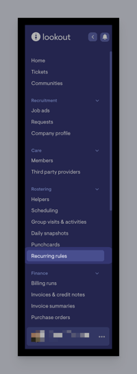 update outlets - recurring rules
