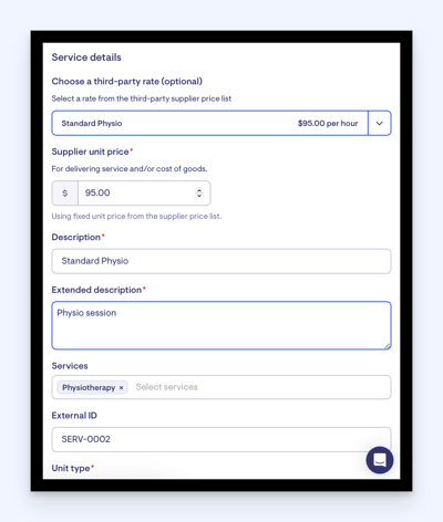 updated Purchase orders on the roster - populated details