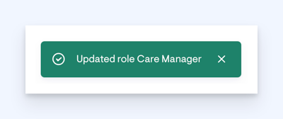 updated user permissions - green box