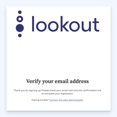 verify email